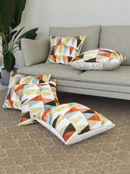 Kuber Industries - Triangle Design Cushion Covers for Sofa (Pack of 5) (16 x 16)