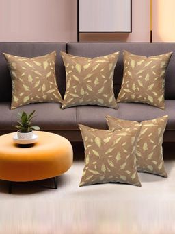 Kuber Industries - Fancy Velvet Sofa Cushion Covers for Living Room (Pack of 5) (17 x 17)