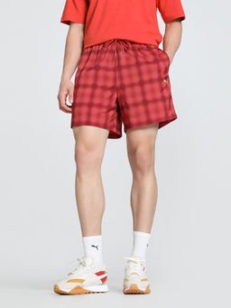 Puma - Road To Unity Relaxed Fit 6 Woven Men Red Shorts