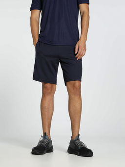 Puma - Colorblock Cricket Men Navy Blue Shorts