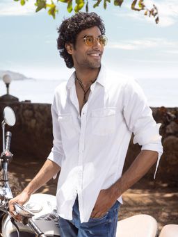 KINGDOM OF WHITE - Zeal - Double Flap Pocket Shirt with Yoke Slim Fit