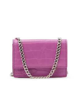 MIRAGGIO - Camilla Card Holder for Women with Sling/Crossbody Chain - Pink