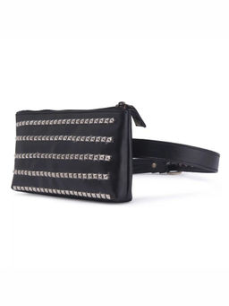 Gonecase - Bling Black Hand Embroidered Waist Belt Bag