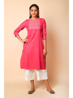 Barara Ethnic - Floral Khadi Kurta