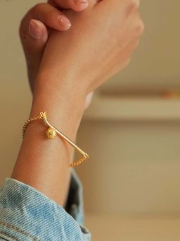 House of Pehr - Unisex Gold Brass Bracelet