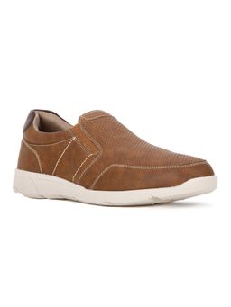 Bata - Textured Tan Casual Shoes