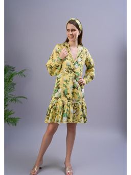 Taangerine Tiger - Elise Loose Yellow Mini Dress