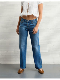 American Eagle - Women Blue Stretch High-Waist Jeans