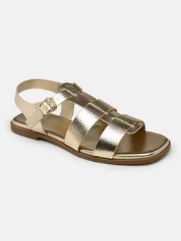 U.S. POLO ASSN. - Women Edrien Gold Sandals