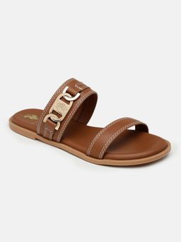 U.S. POLO ASSN. - Women Brown Lioris Slip on Flats