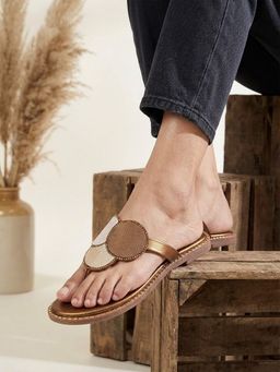 SHOE BEE - Women Bronze Flats