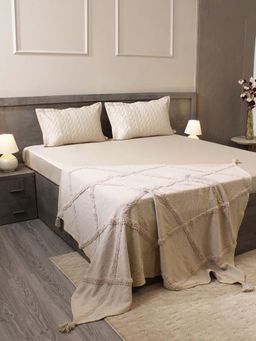 House of Owlet - Soft Pearl Solid 300TC 2 Pillow Covers (Standard)