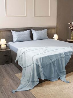 House of Owlet - Steel Blue Solid 300TC 2 Pillow Covers (Standard)
