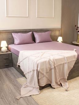 House of Owlet - Smoky Purple Solid 300TC 2 Pillow Covers (Standard)