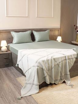 House of Owlet - Mist Green Solid 300TC 2 Pillow Covers (Standard)