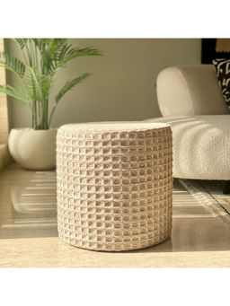 Mason Home - Wilson Waffle Pouffe - Beige