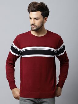 Cantabil - Men Maroon Sweater