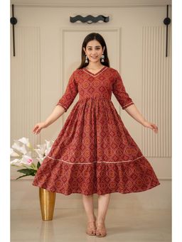 The Perfect Fit Co. - Red Stylish Women's Casual Dress