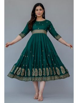 The Perfect Fit Co. - Green Premium Women's Casual Dress