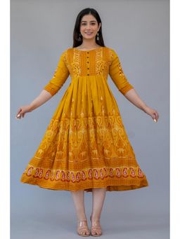 The Perfect Fit Co. - Yellow Latest Women's Casual Dress