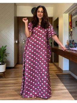 Phutari - Purple Beet-The-Root Maxi Kaftan Dress