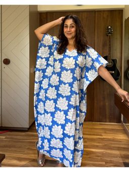 Phutari - Blue Mallika Maxi Kaftan Dress