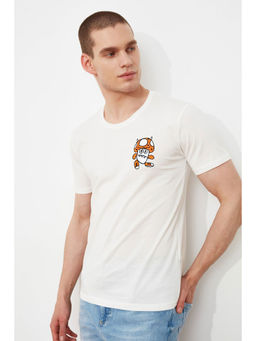 Trendyol - Man White T-Shirt