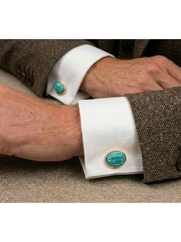VARNIKA ARORA - Amazonite Green Cufflinks