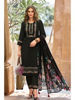 Autumnlane - Kina Onyx Embroidered Pakistani Cotton Kurta with Pant & Dupatta (Set of 3)