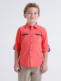 Kate & Oscar - Boys Shirt Red