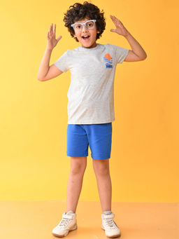 ANTHRILO - Summer Melange Royal T-Shirt & Shorts (Set of 2)