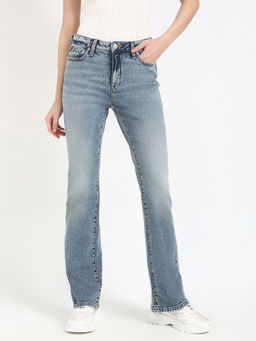 Tommy Hilfiger - Mid Wash Bootcut Fit Mid Rise Blue Jeans