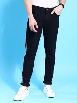 The Indian Garage Co - Black Men's Slim Fit Mid-Rise Jeans