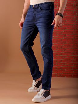 The Indian Garage Co - Men's Slim Fit Solid Stretchable Jeans