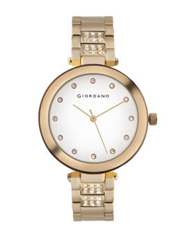 Giordano - Women's White Round Analog Watch