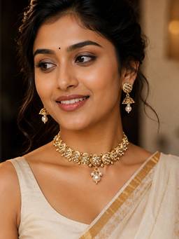 Fida - Elegant Kundan Embellishment Jewellery Set