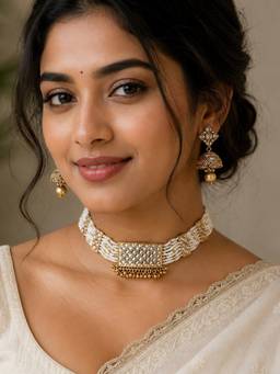 Fida - Kundan Embellishment Women Jewellery Set