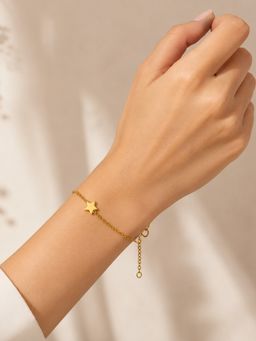 Accessher - Gold-Toned Star Bracelet For Women