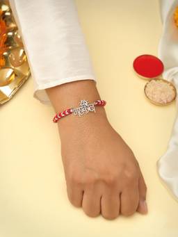 Kicky and Perky - 925 Sterling Silver Mahakal Rakhi
