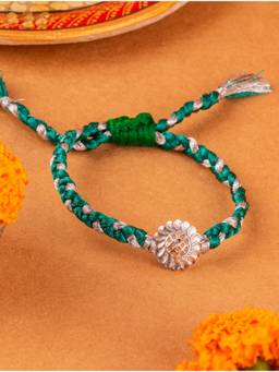 Kicky and Perky - 925 Sterling Silver Flower Rakhi