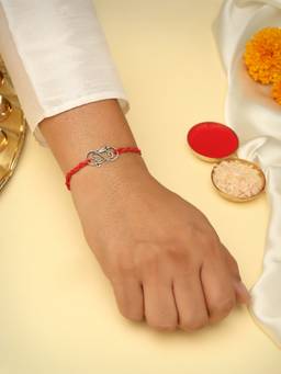Kicky and Perky - 925 Sterling Silver Intricate Infinity Rakhi