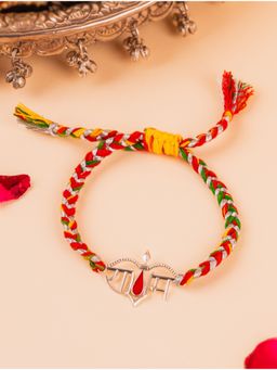 Kicky and Perky - 925 Sterling Silver Ram Tilak Rakhi