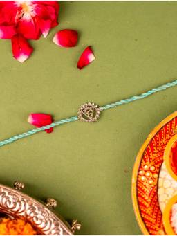 Kicky and Perky - 925 Sterling Silver Throat Chakra Rakhi