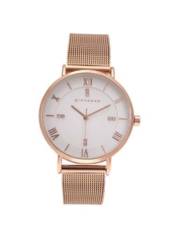 Giordano - Women's White Round Analog Watch