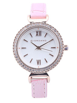 Giordano - Women's White Round Analog Watch
