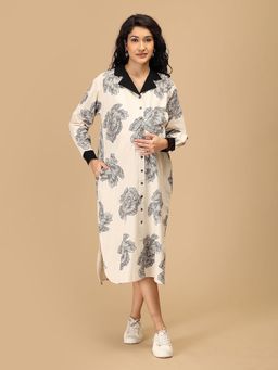The Mom Store - Sketch Petal Maternity and Nursing Dress