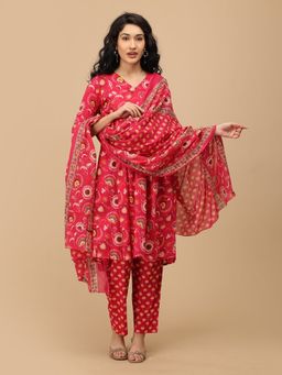 The Mom Store - Peony Dream Maternity and Nursing Kurta & Pant With Dupatta