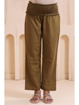 Ikk Kudi By Seerat - Womens Moss Green Maternity Cotton Pants