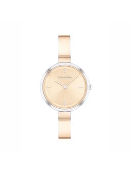Calvin Klein - Iconic Quartz Gold Round Dial Womens Watch - 25200188