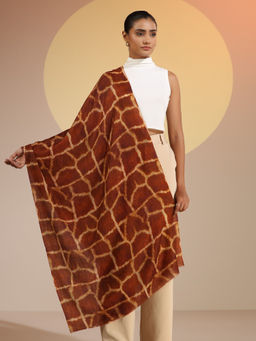 Dusala India - Brown Stacy Cashmere Fine Wool Stole